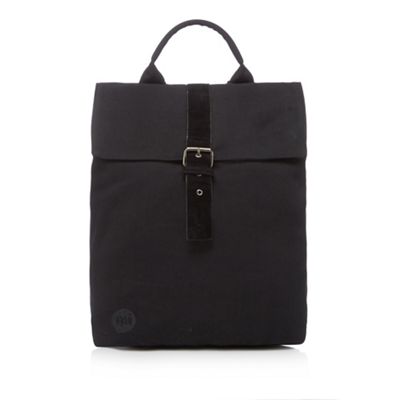 Black textured backpack
